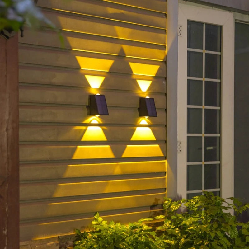 lumière murale led solaire ip65 étanche ambiance rgb contemporaine adhésifextérieur