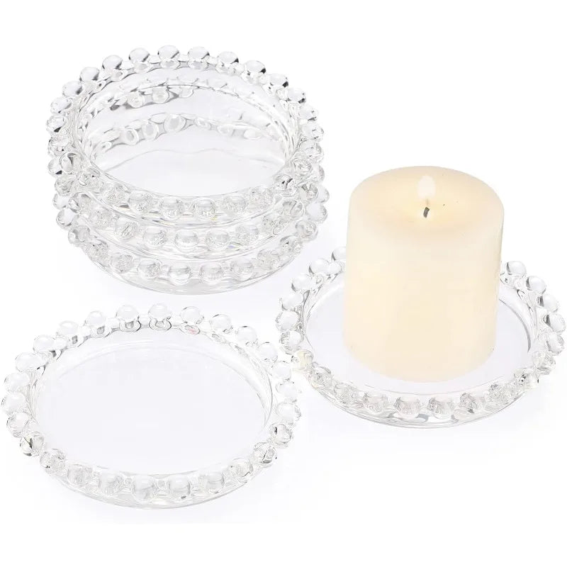 support bougie transparent relief bord classique acrylique durable événementiel mariageDecorationTableChic