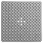 tapis bain moderne bleu clair perforé 53x53cm respectueux environnement salle bain