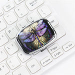 boîtes pilules compartiments bouton fermure artisanal motif abeille floral géométrique