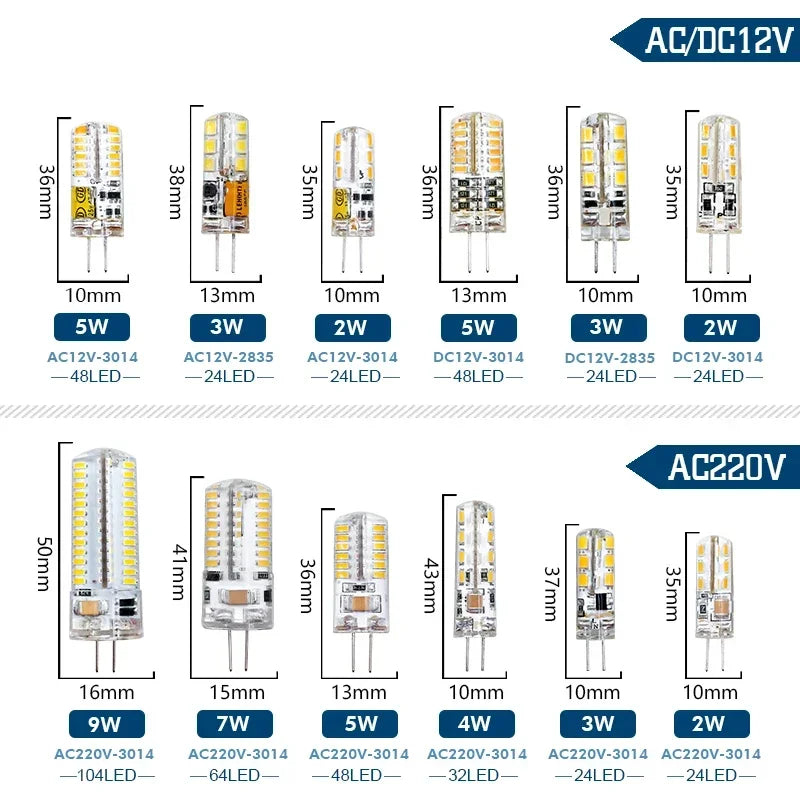 lot ampoule led maïs g4 blanc chaud luminaire intérieur décoration salon chambre moderne