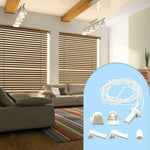 stores enrouleurs verticaux latte beige blanc chaîne blanche moderne clips boutons finition