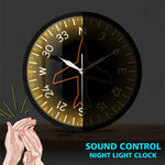 Horloge murale silencieuse pour chambre décorative