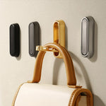 porte sacs moderne adhésif noir gris doré matériau alliage aluminium contemporain sacs