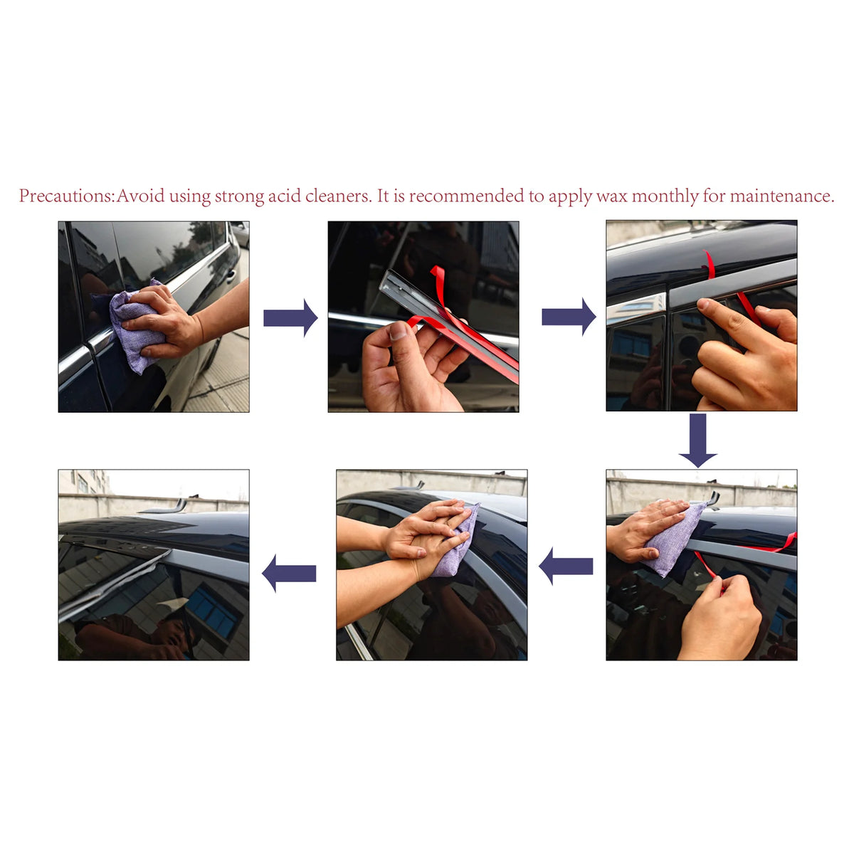 accessoires voiture mini cooper noir moulures decoratives adhésives avant fenetres sportives