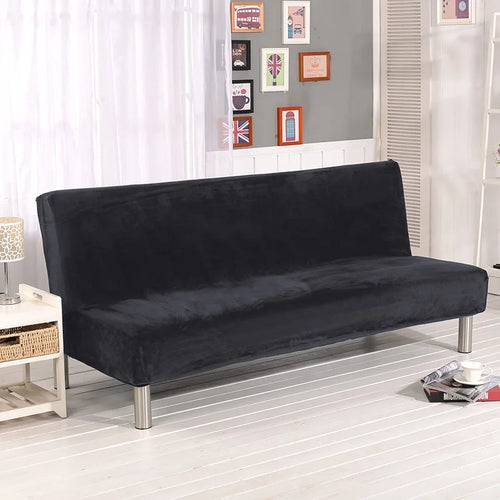housse canapé lit velours gris extensible protection siège salon moderne lavable