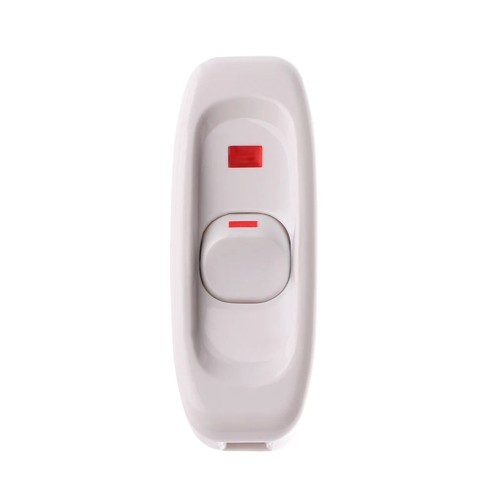 interrupteur bouton pression blanc noir moderne boutons pattes dorées câbles basse tension led