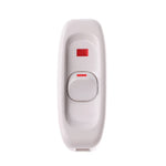 interrupteur bouton pression blanc noir moderne boutons pattes dorées câbles basse tension led