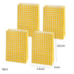serviettes papier festives carreaux fruits pommes poires anniversaire mariage printemps orange rose