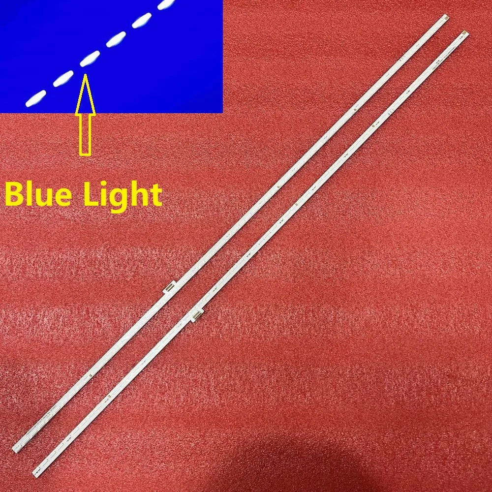 bande led blanc argentée fixations connecteurs écran tv fond texturé rectangles lumineux
