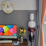 lampe sol led moderne sphères colorées semi transparentes blanc rouge vert noir marron scandinave