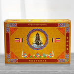 statues bouddha complète kit rituel instructions poudre sacrée rouleaux prières traditionnellements décoratives