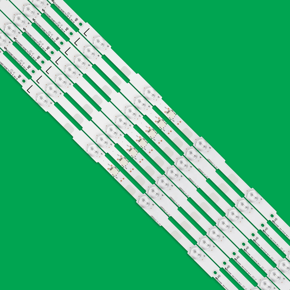 bande lumineuse led blanc vert moderne connecteur électrique technologie fixations invisibles