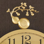 horloge murale moderne ornement floréal chambre salon chinois traditionnel aiguille métal