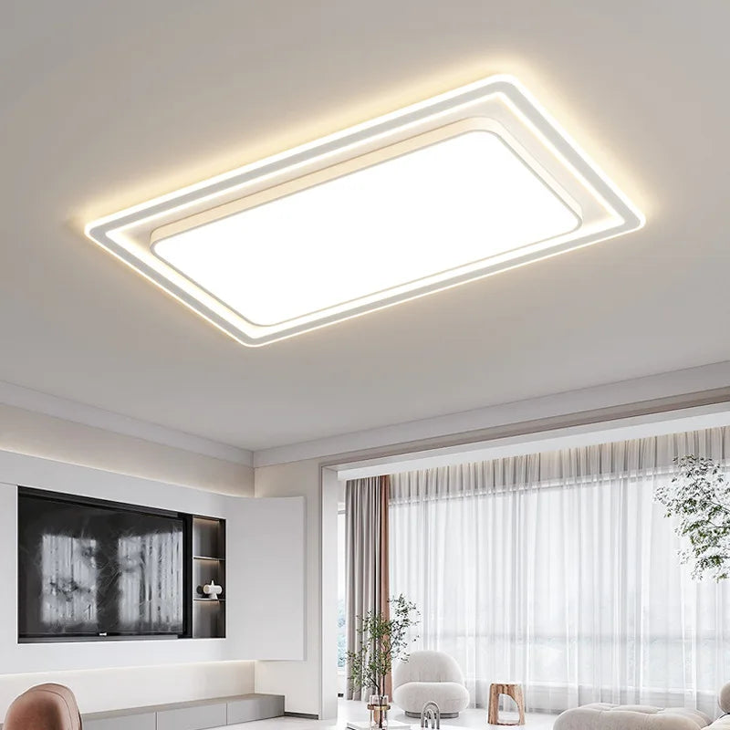 lampe moderne led télécommande blanc 103x63cm 46x46cm dia46cm dimmable aluminium