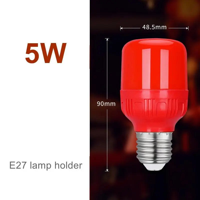 ampoule led rouge 10w 15w 30w 5w spot haute luminosité éclairage moderne e27