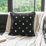 housse coussin vintage fleur beige noir marron français adhésif décoration intérieure voiture