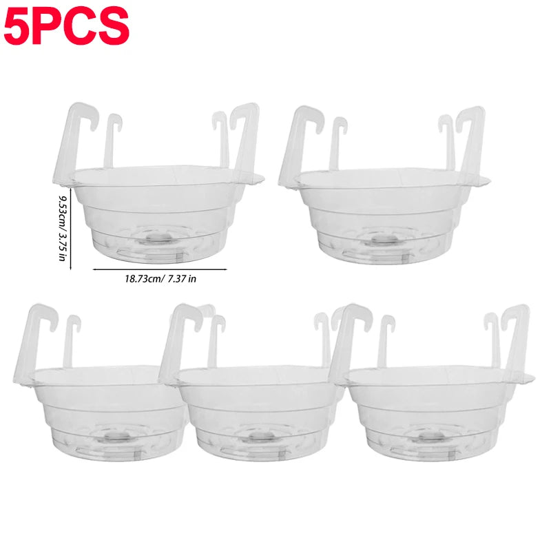 support plante suspendue transparent moderne rainuré chaîne métallique jardin décoration fleur