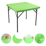 couvre table carré élastique noir rouge vert bleu rose violet blanc uni moderne festif