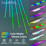 ruban led vert bleu rose blanc moderne éclairage encastré rgb synchronisation musicale effets poursuite