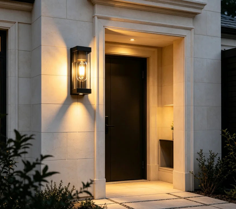 applique murale contemporaine noir led éclairage maison transparente fixations classique
