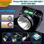 lampe frontale led rechargeable usb étanche camping pêche chasse sport noir clip moderne
