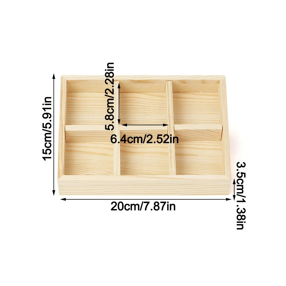 plateau présentation bijoux bois clair minimaliste compartiments rangement respectueux environnement