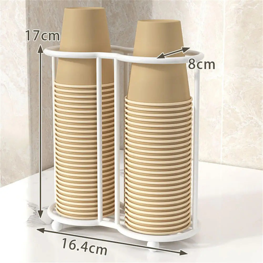 porte verres moderne double niveau fixés supportant 12 verres couleur noir marron respectueux environnement