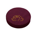 coussin sol yoga méditation fleur lotus brodée mousse épaisse siège salon japonais