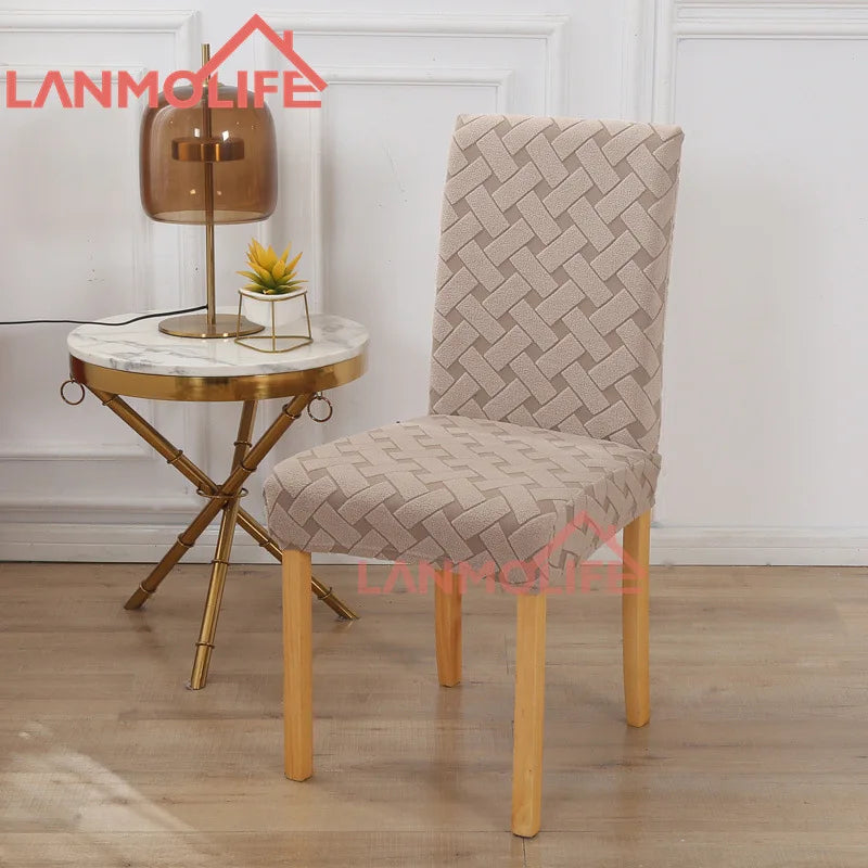 housse chaise tissée polyester coton moderne adhésif gris bleu marine noir bordeaux marron beige