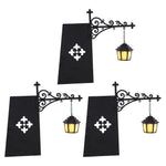 lampe lecture suspendue vintage noir doré motif géométrique led métallique romantique chambre