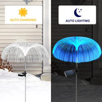 lampe solaire led multicolore moderne fibre optique lumineuse autoinstallation extérieure contemporaine étanche urgence