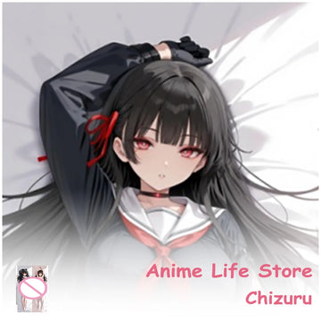 housse coussin anime wuthering waves chizuru taie oreiller décoration lit coton doux violet