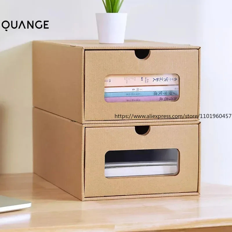 Boîte de rangement écologique pliée pour gain de place