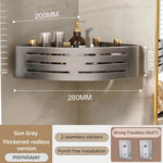 étagère salle bain aluminium double sans perçage moderne adhésif étagères crochets argenté