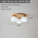 lampe moderne bois blanc abat jour verre motifs plissés éclairage chambre coucher