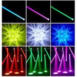 projecteur led mobile 200w 15 gobos 18 prismes couleurs effet dmx disco scène