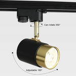 spots led gu10 réglables moderne noir doré brillantsintérieur chambre salon