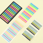 marqueurs pages stickers multicolores rectangulaires adhésifs modernes étudiants livres fournitures memo notes autocollantes
