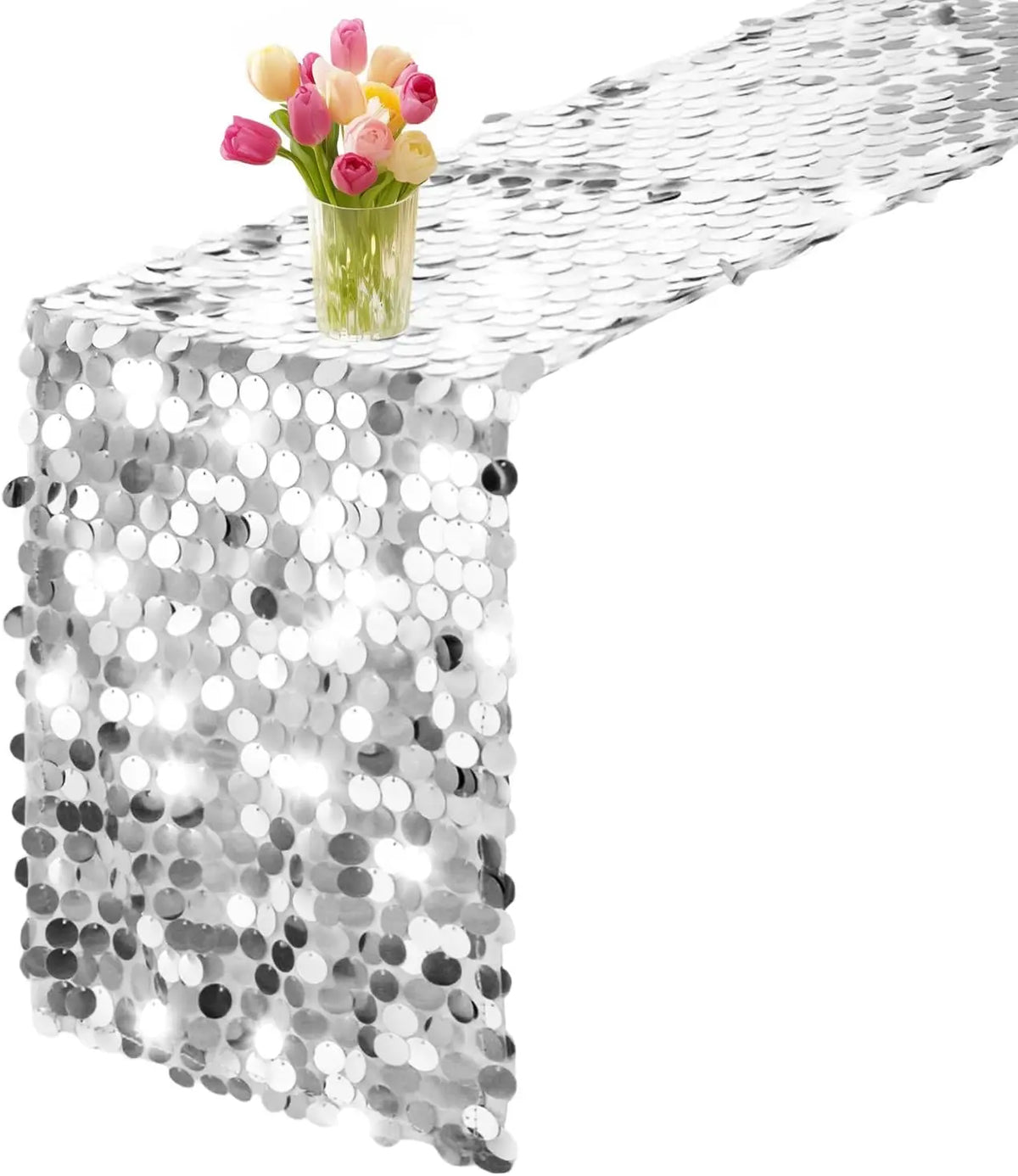 chemin table roses solides opaques decoratif maison festive mariage printemps pâques rustic