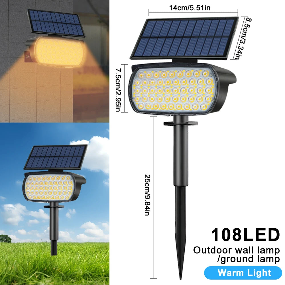 projecteurs solaires led extérieurs étanches ip65 autonomes contemporains jardin voie verteurgence minimaliste noir