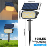 projecteurs solaires led extérieurs étanches ip65 autonomes contemporains jardin voie verteurgence minimaliste noir