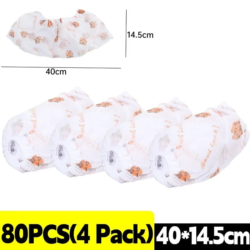 protège chaussures jetables blanc orange gris élastiques petits animaux good luck moderne pratique