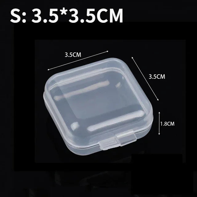boîtes rangement transparentes réutilisables bijoux rubans accessoires modernes pratique 12pcs 24pcs 36pcs 48pcs 60pcs