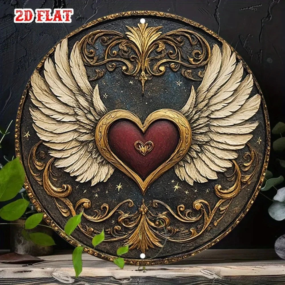 plaque murale oeil horus bleu doré art déco rétro ornement géométrique 20cm fixation mur