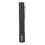 lampe torche led noire moderne télescopique texture carbone cordelette portable