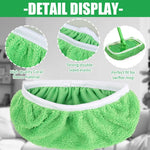 chiffons nettoyage microfibre vert doux veloutés réutilisables écologiques pratiques paires