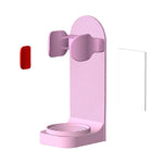porte brosse dents mural adhésif moderne noir blanc rose minimaliste