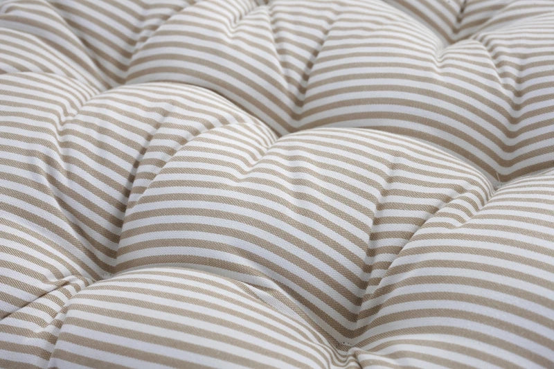 coussin rond rayures bleu marine blanc moderne non amovible lavable 42cm 47cm 55cm