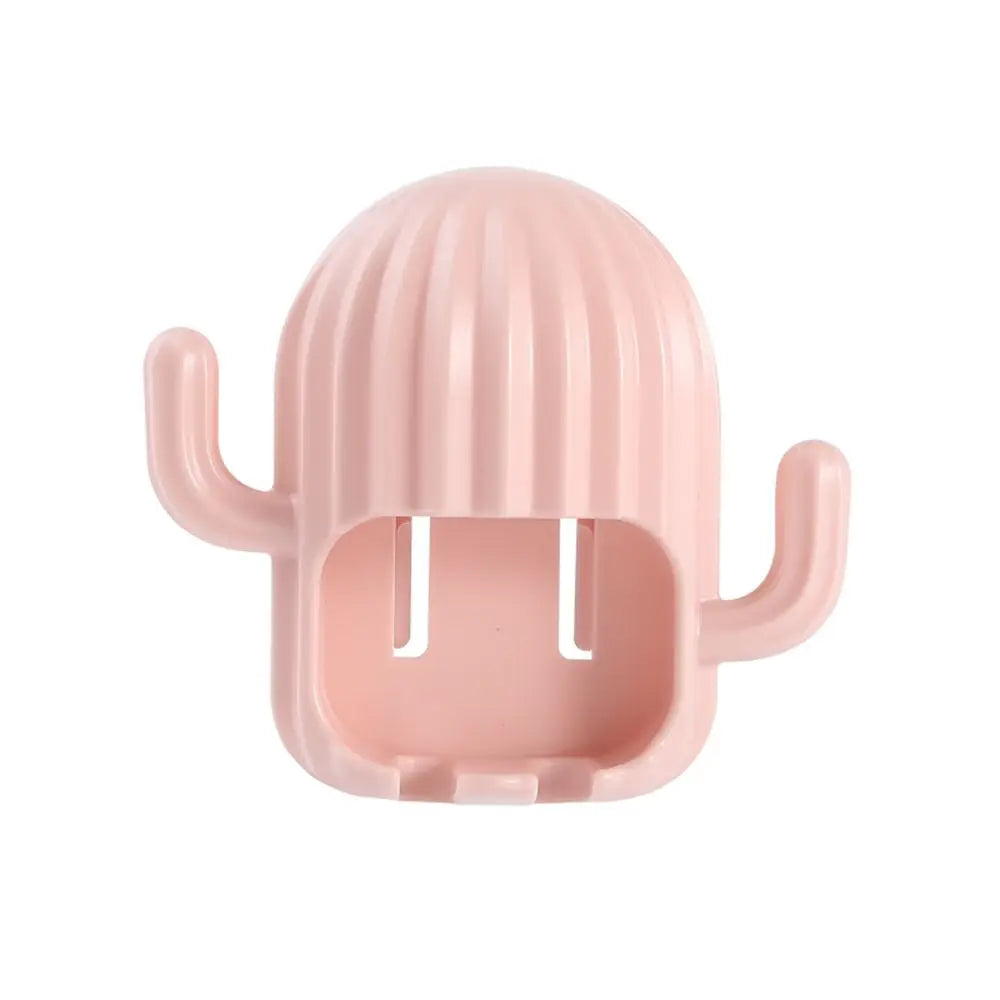 porte brosses dents moderne adhésif cactus vert rose bleu chambre salle bain